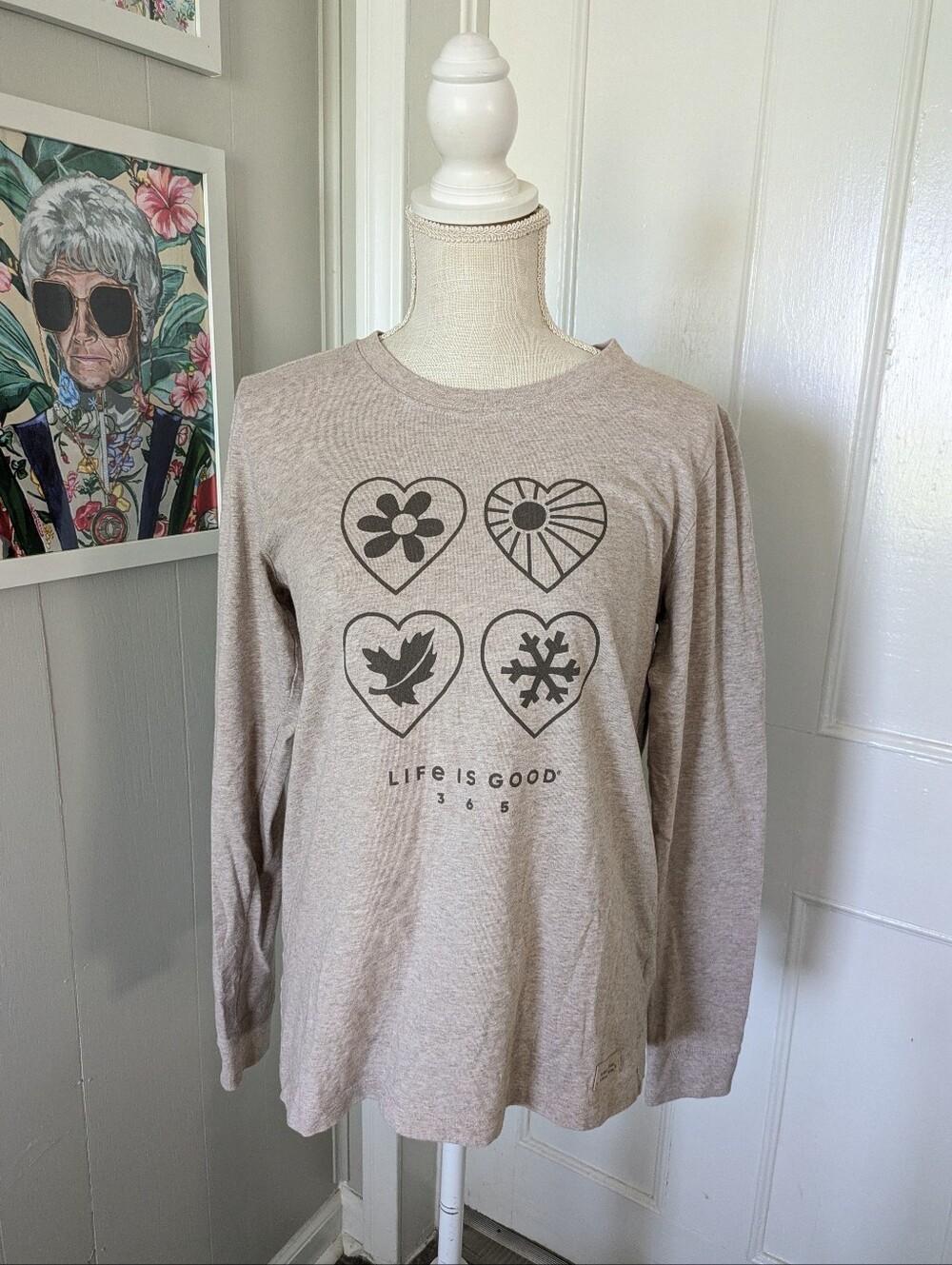 Life is good SEASONS 365 LONG SLEEVE CRUSHER TEE